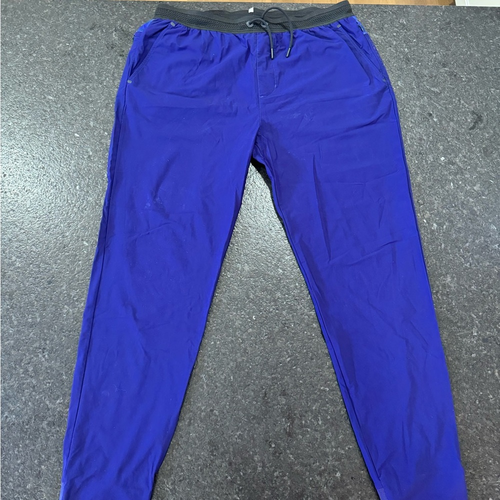 Greyson Mens Athletic Sweatpants Eggplant Purple Large